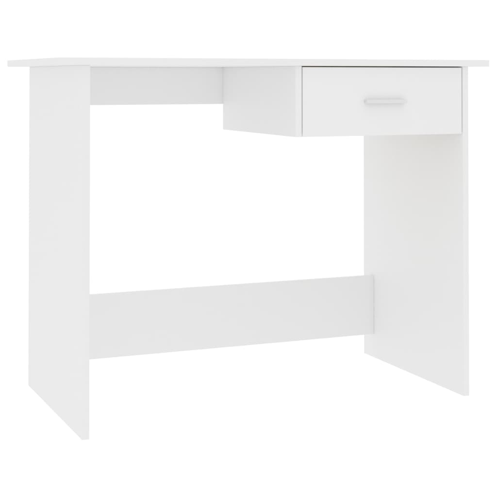 Desk white 100x50x76 cm wood material