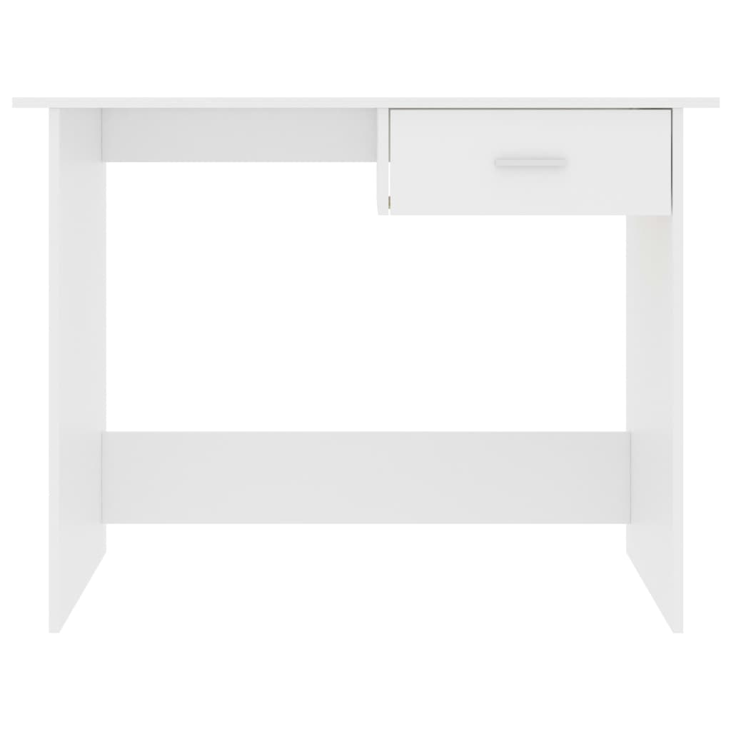 Desk white 100x50x76 cm wood material