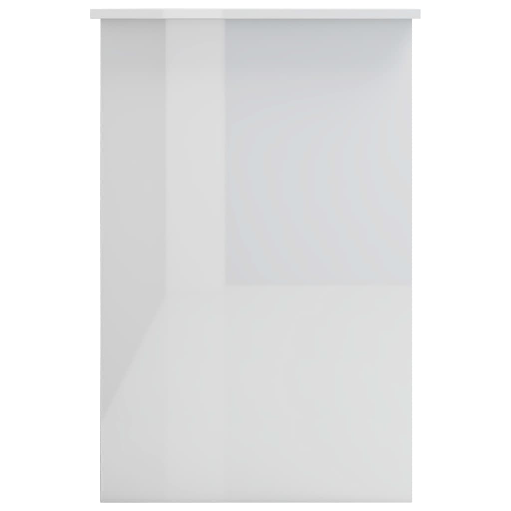 Schreibtisch Hochglanz-Weiß 100×50×76 cm Holzwerkstoff