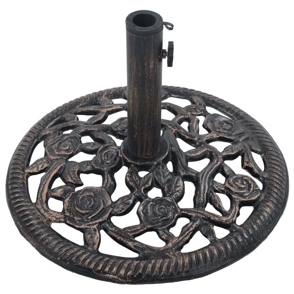 Parasol base bronze 12 kg 48 cm cast iron