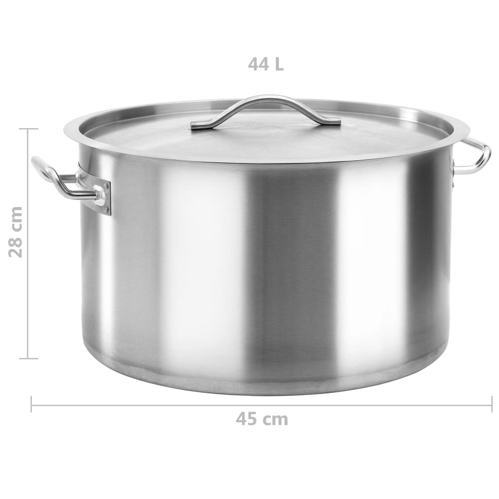 Stock pot 44 L 45×28 cm stainless steel