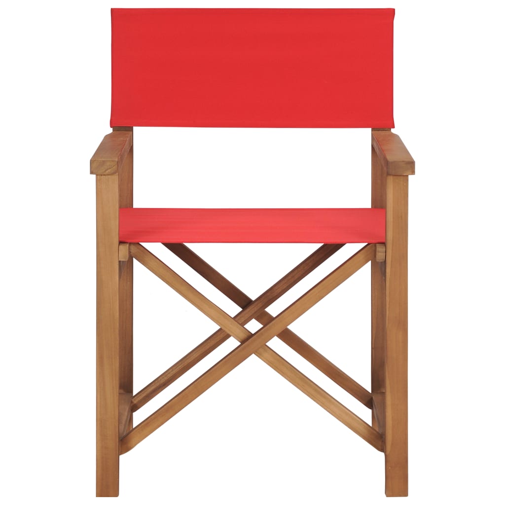 Director's chair solid teak red