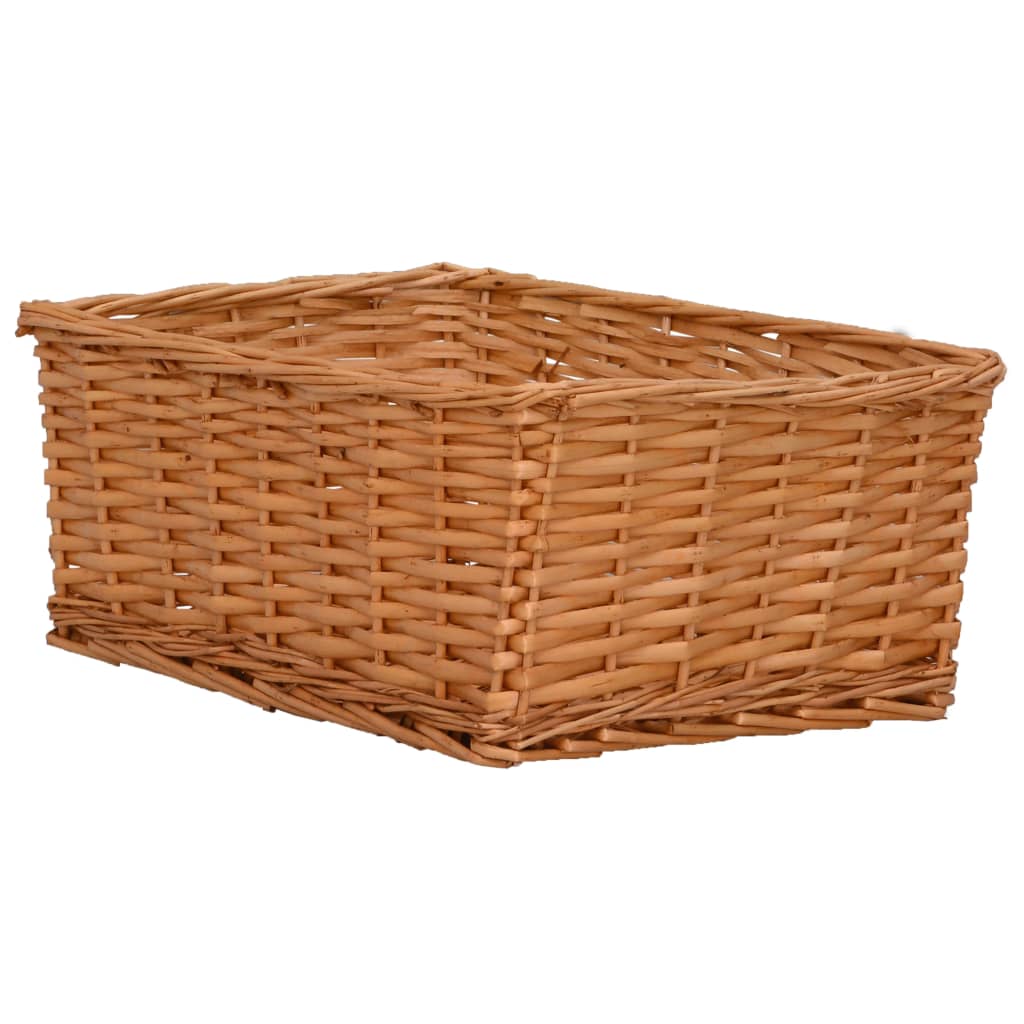 4 pcs. Basket set nestable brown wicker