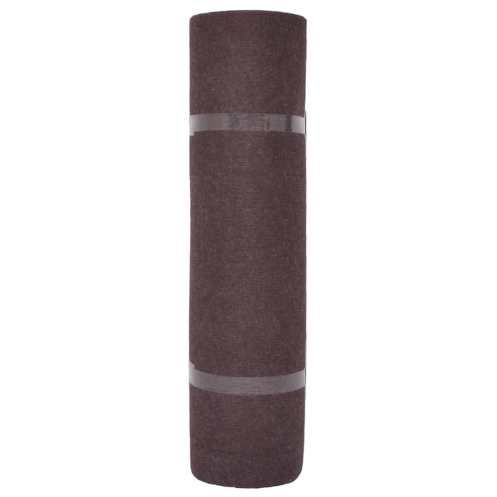 Trade fair carpet grooves 1.2x10 m brown