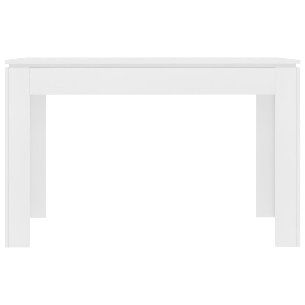 Dining table white 120x60x76 cm made of wood