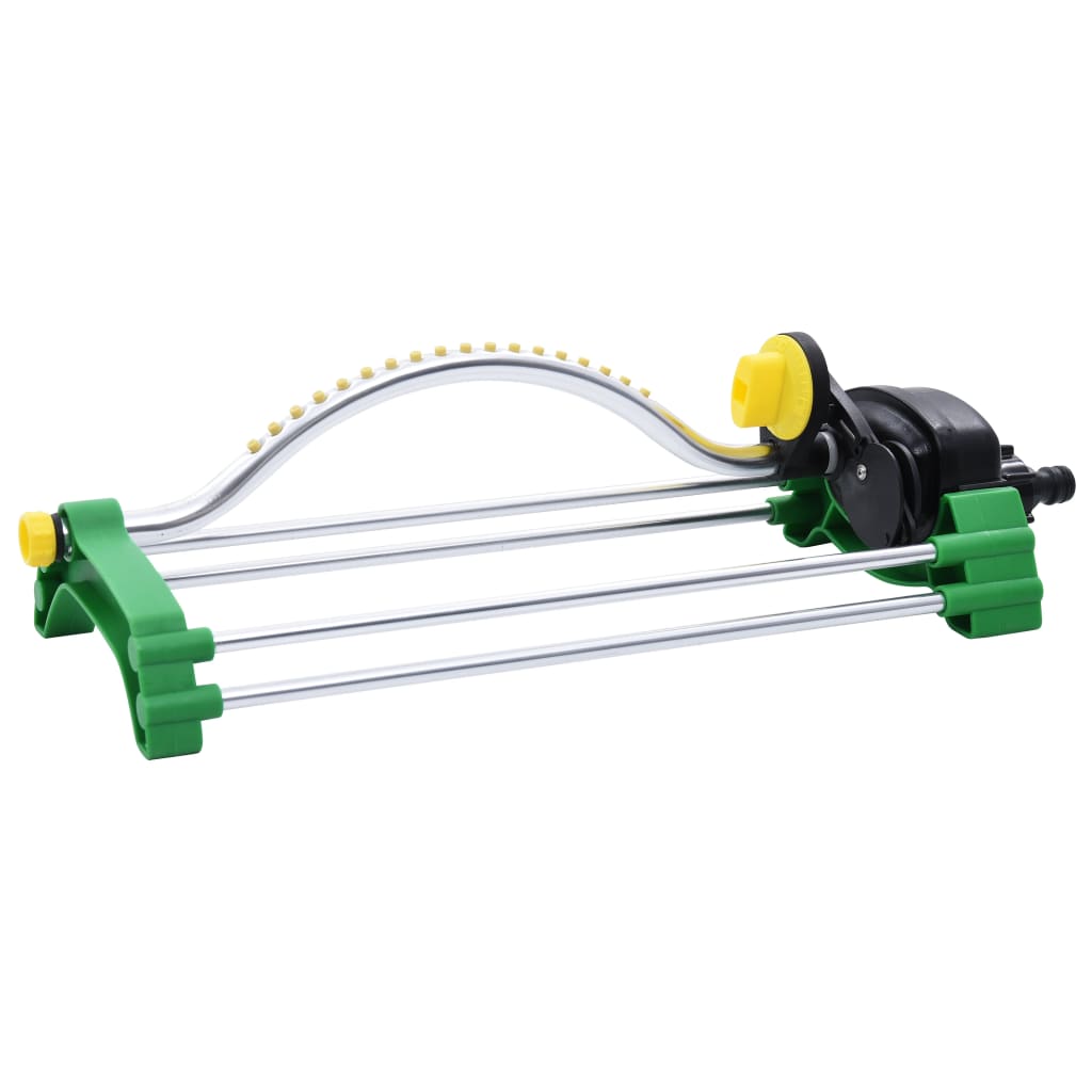 Oscillating lawn sprinkler with 18 nozzles