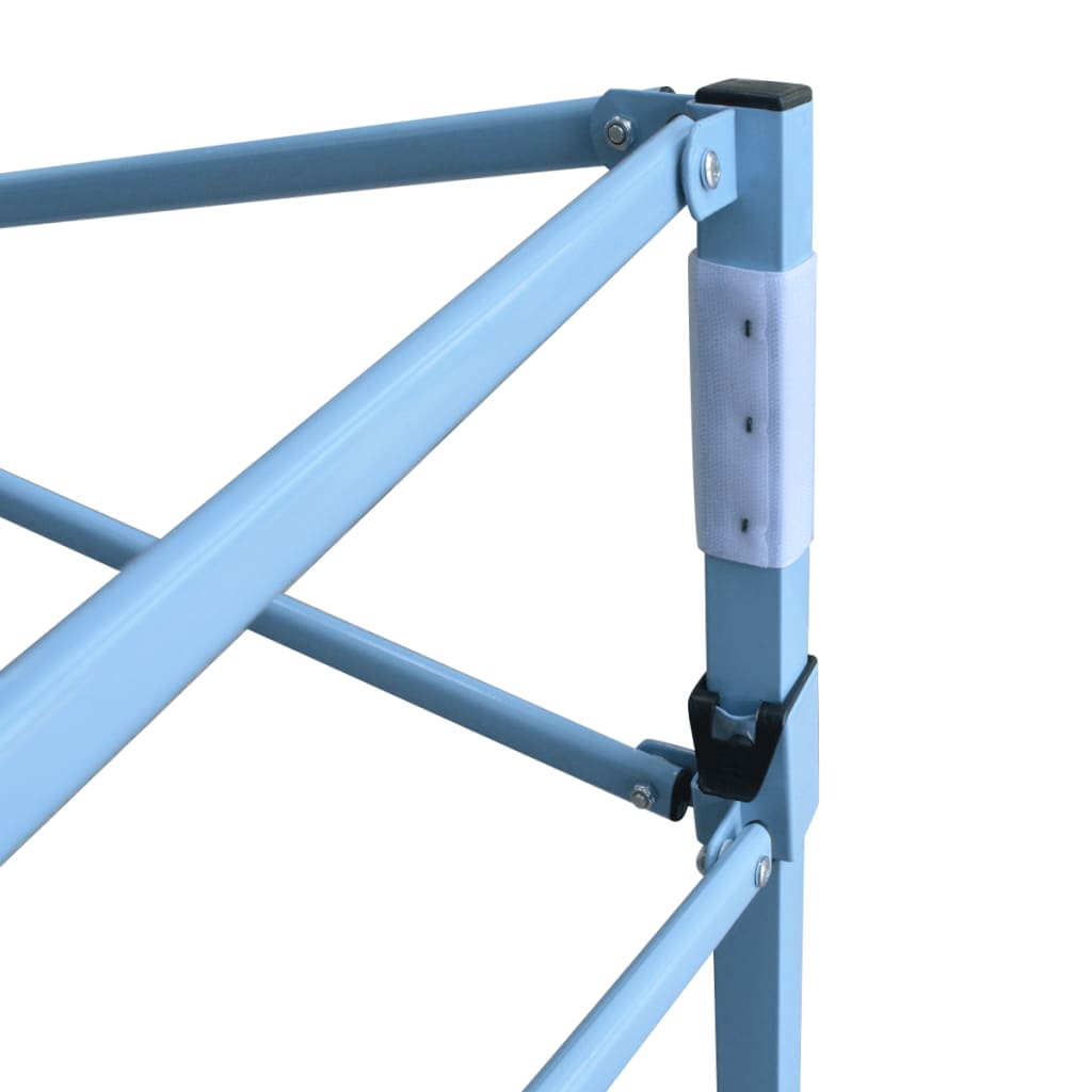 Profi-Partyzelt Faltbar 3×4 m Stahl Blau