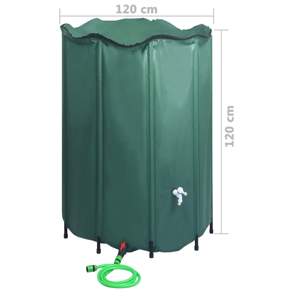 Foldable rainwater tank with tap 1350 L
