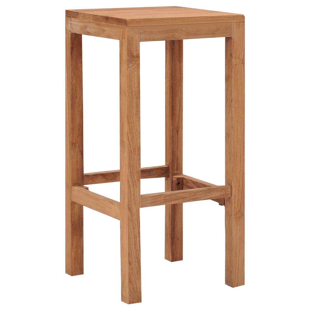 Bar stools 4 pcs. Solid teak wood