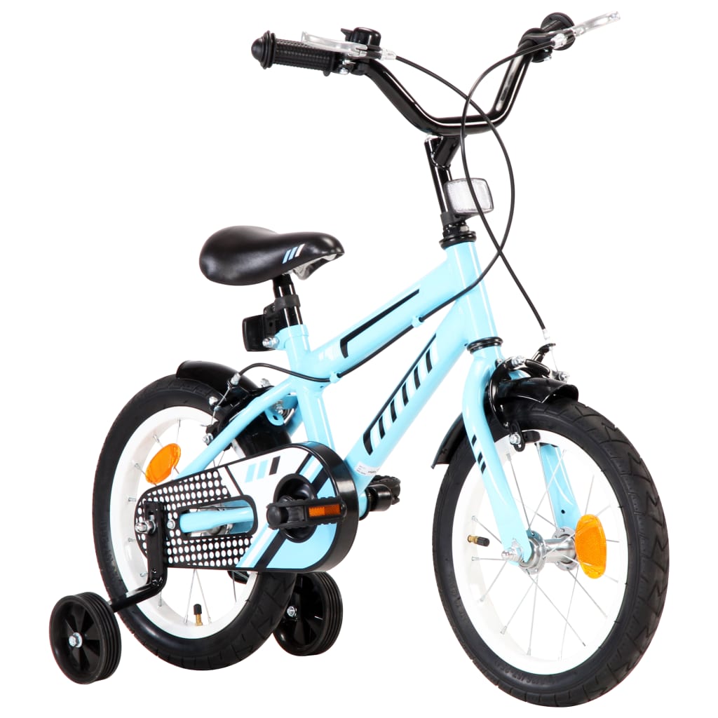Children's bike 14 inch black and blue