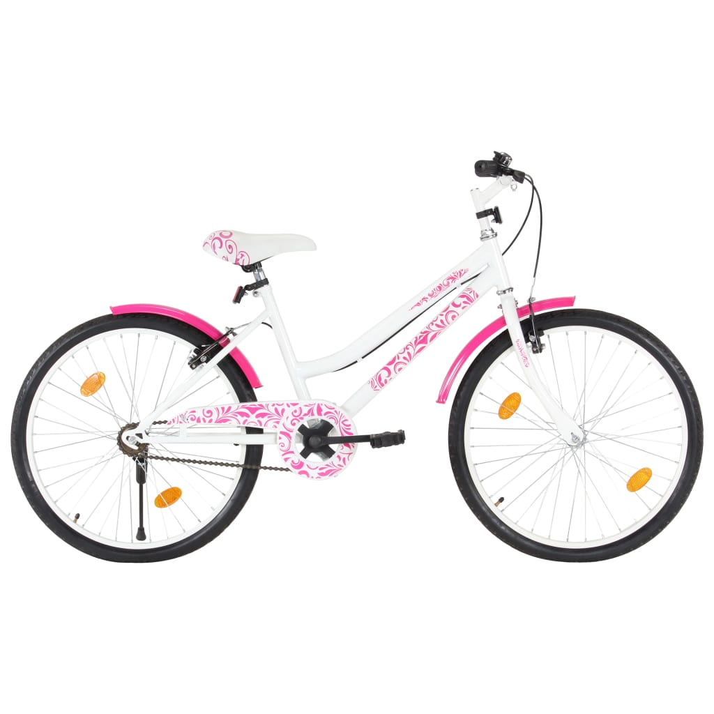 Children's bike 24 inch pink and white