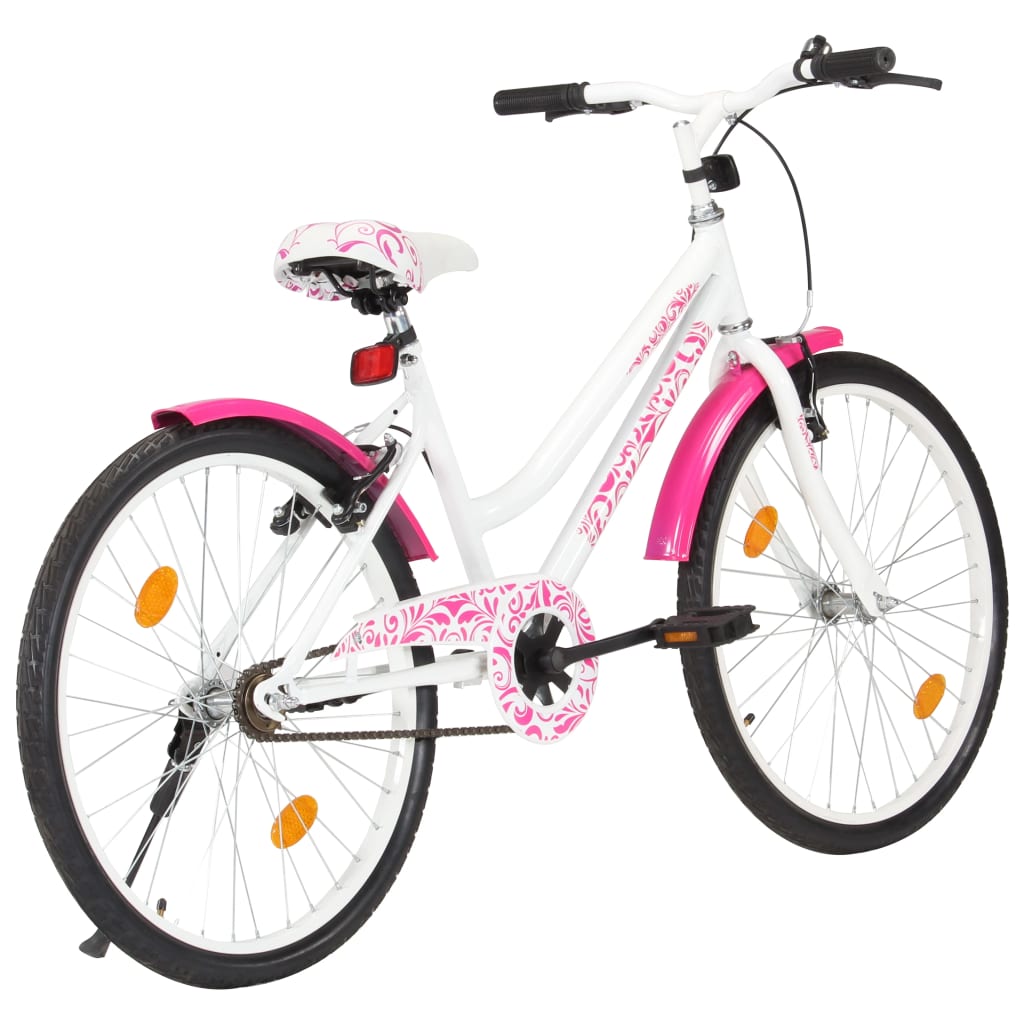 Children's bike 24 inch pink and white