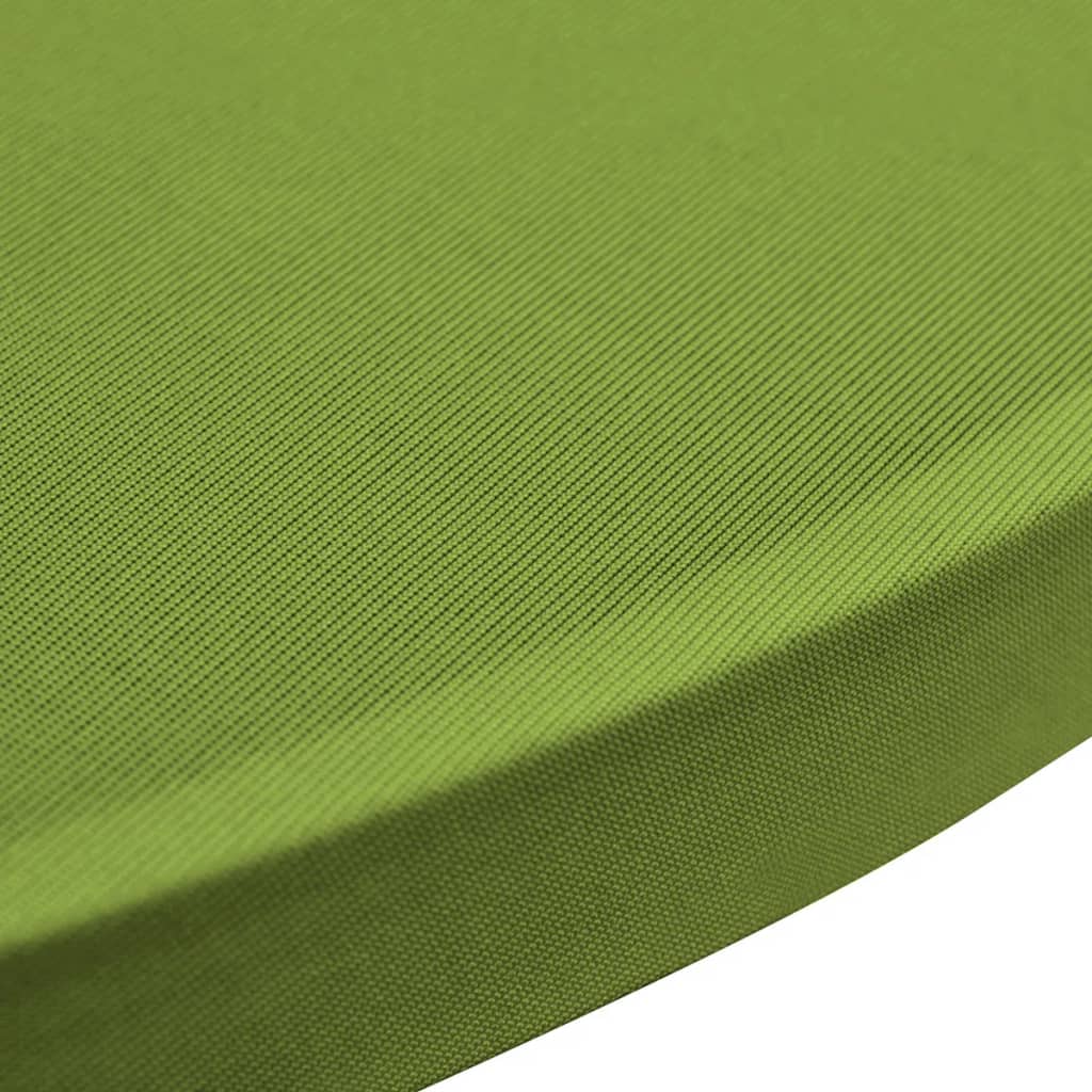 Stretch table covers 4 pieces 80 cm green