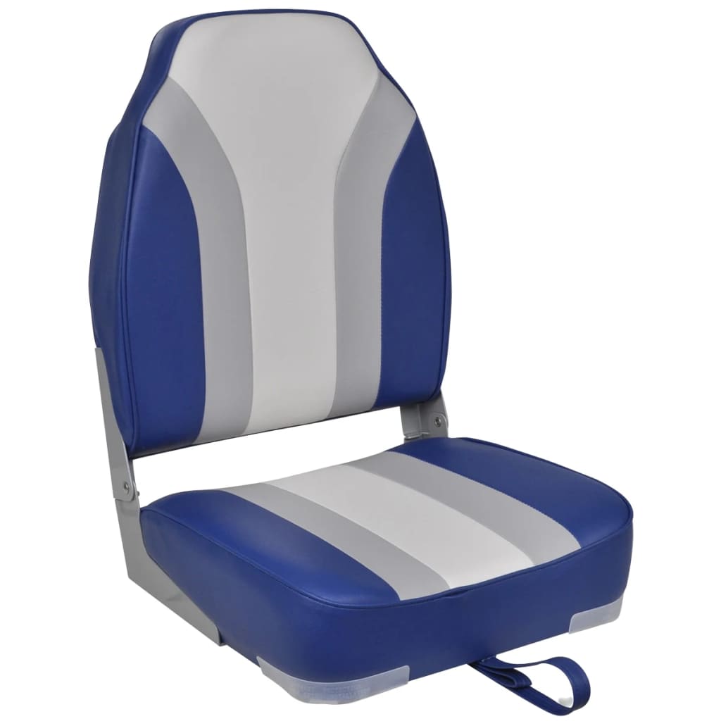 Folding boat seats 2 pieces with high backrest