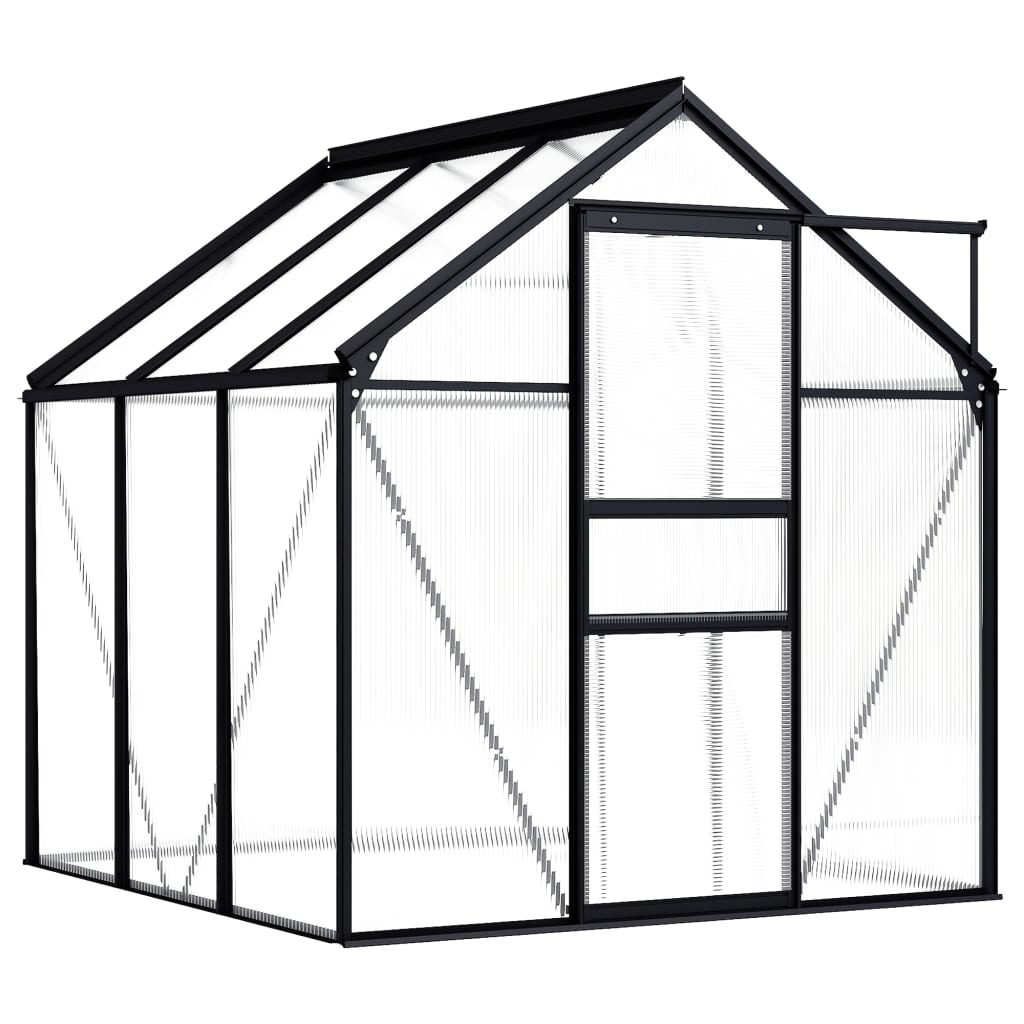 Greenhouse anthracite aluminum 3.61 m²