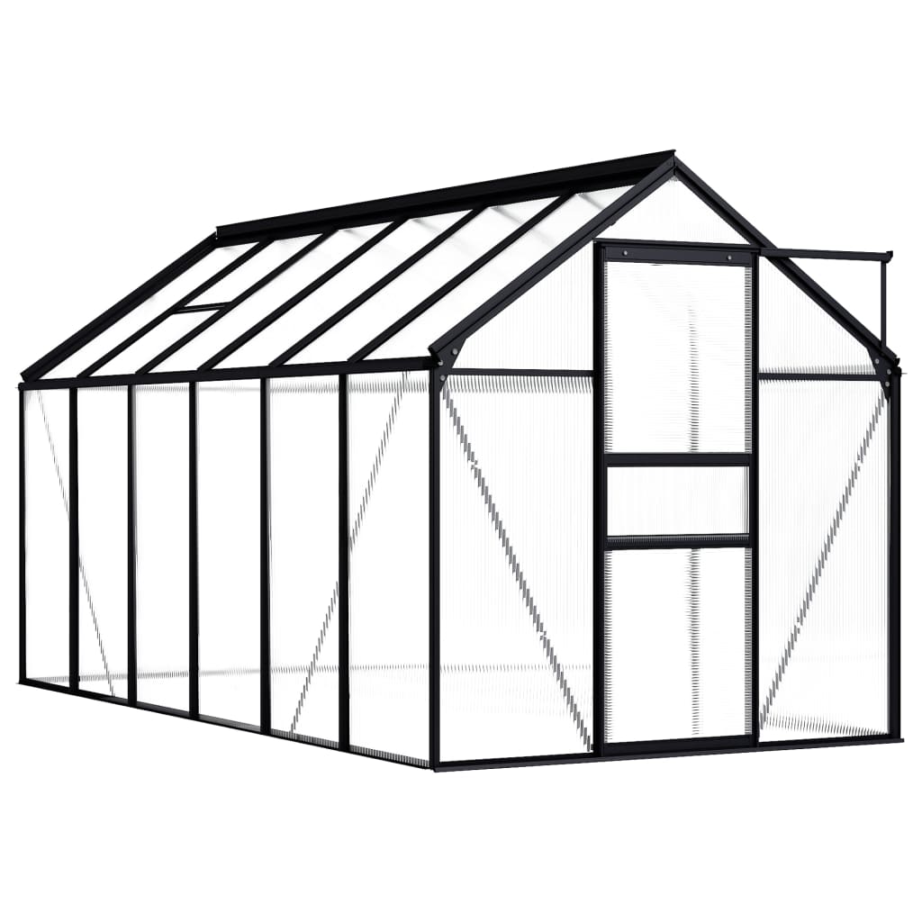 Greenhouse anthracite aluminum 7.03 m²