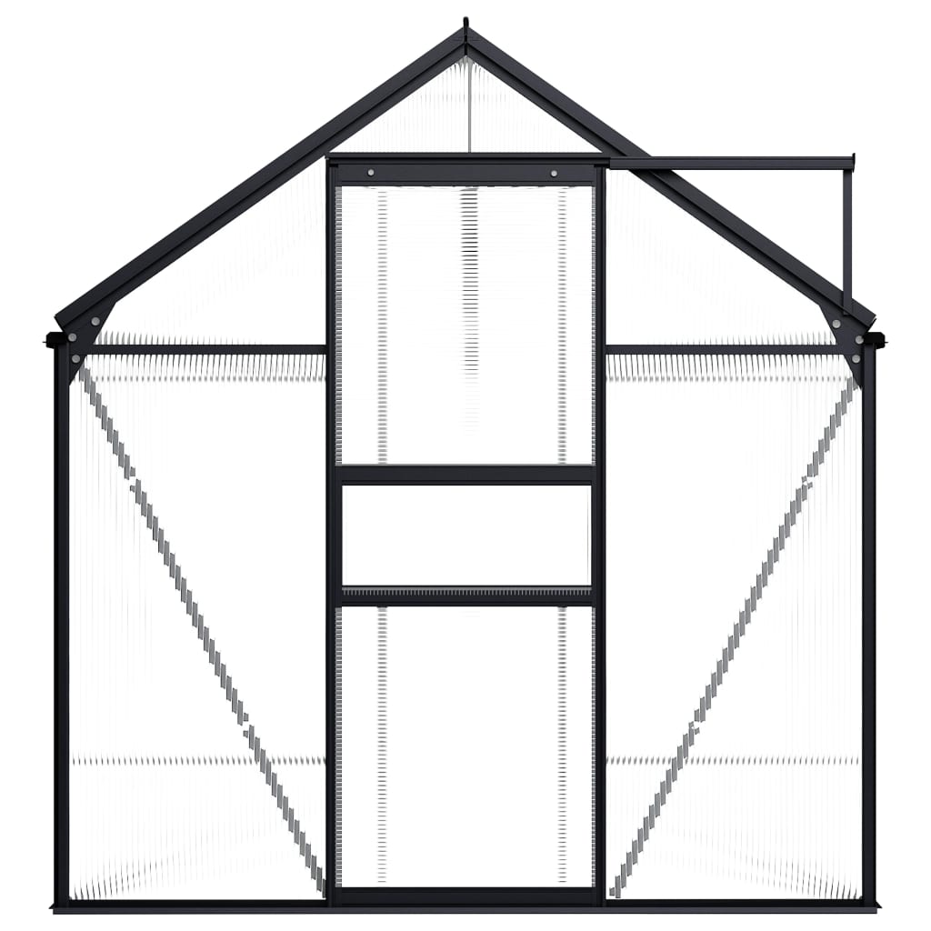 Greenhouse anthracite aluminum 7.03 m²