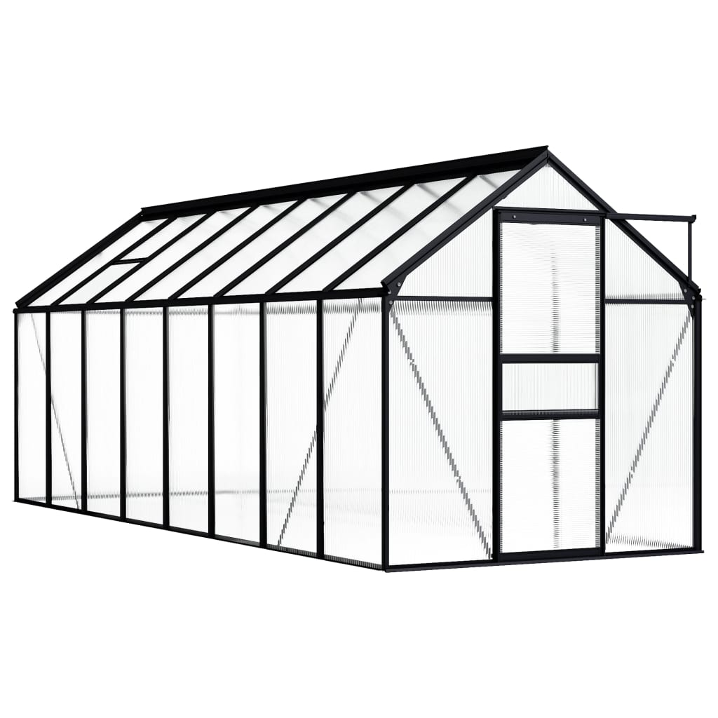 Greenhouse anthracite aluminum 9.31 m²