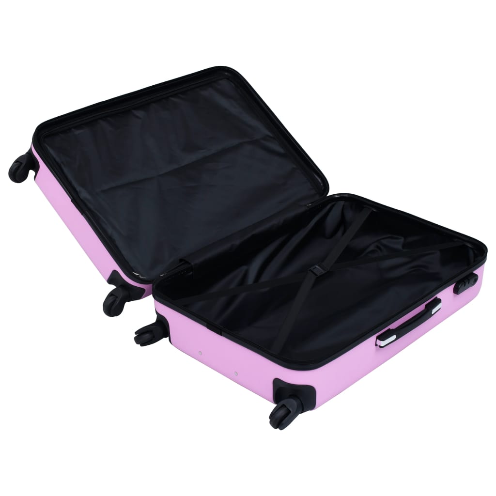 Hard shell trolley pink ABS