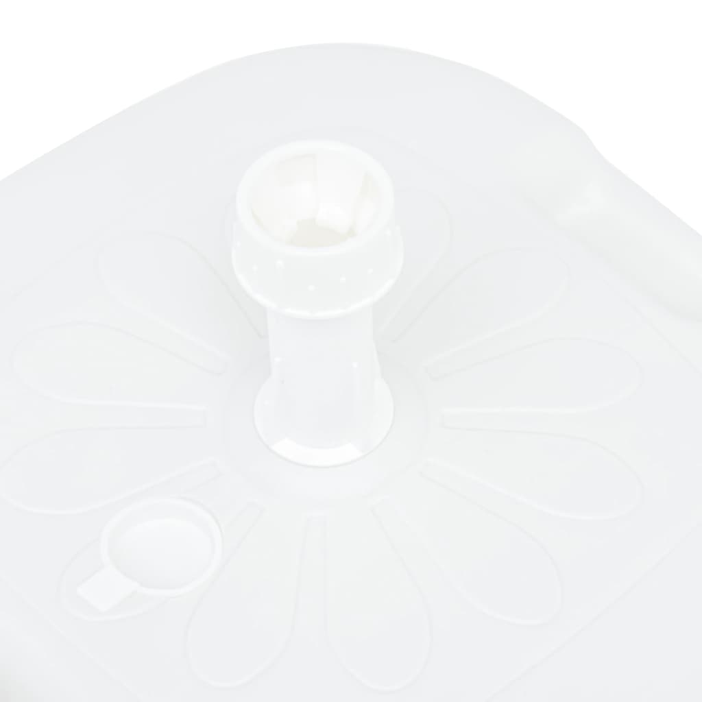 Sonnenschirmständer Sand/Wasser 16 L Weiß Kunststoff