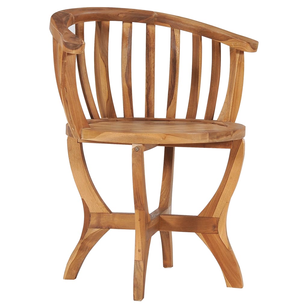 3-tlg. Garten-Bistro-Set Teak Massivholz