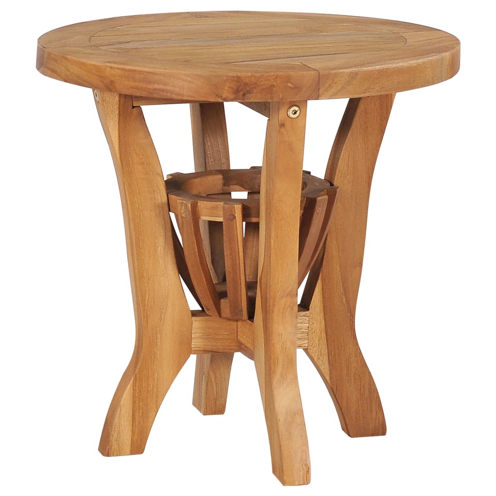 3-tlg. Garten-Bistro-Set Teak Massivholz