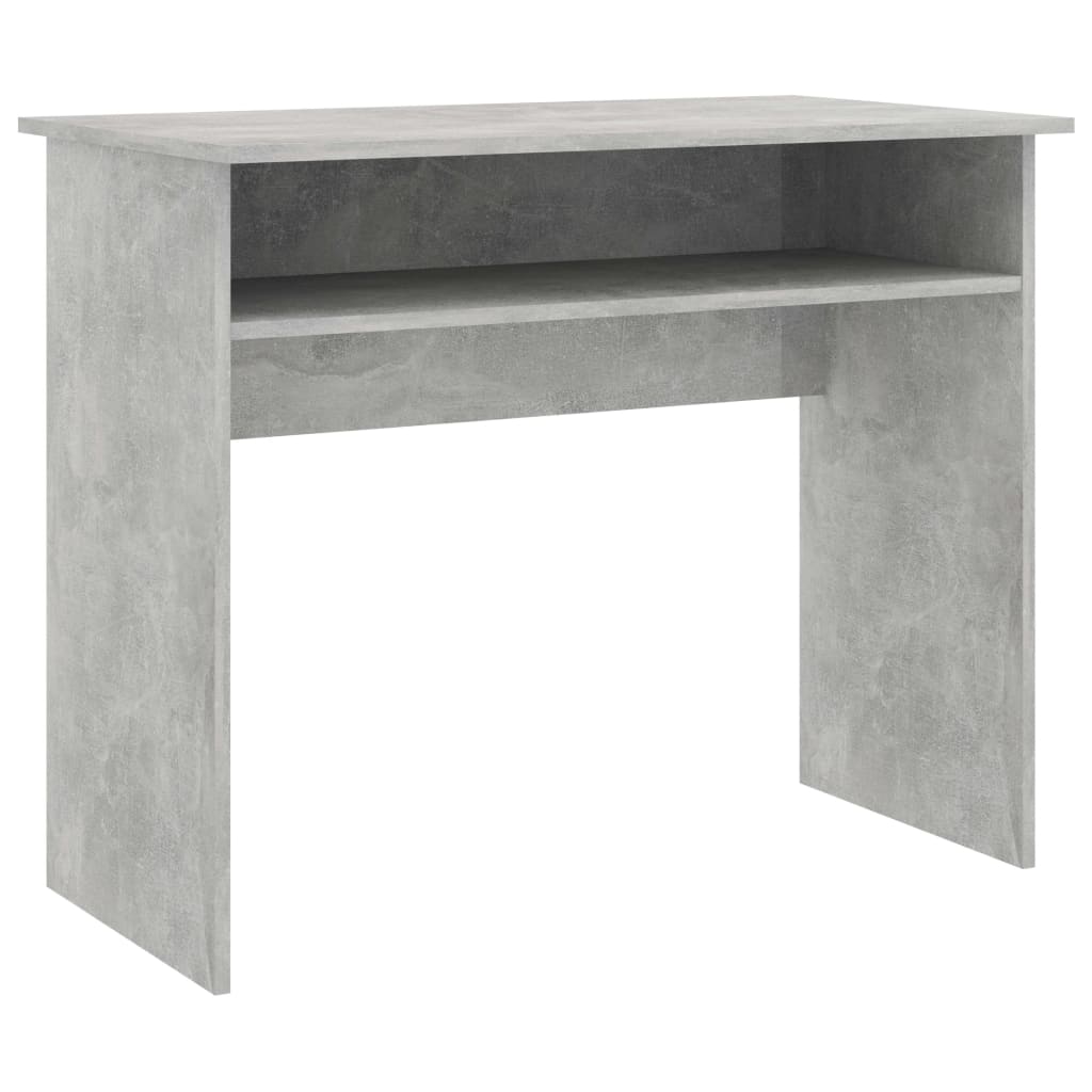 Desk concrete gray 90x50x74 cm made of wood
