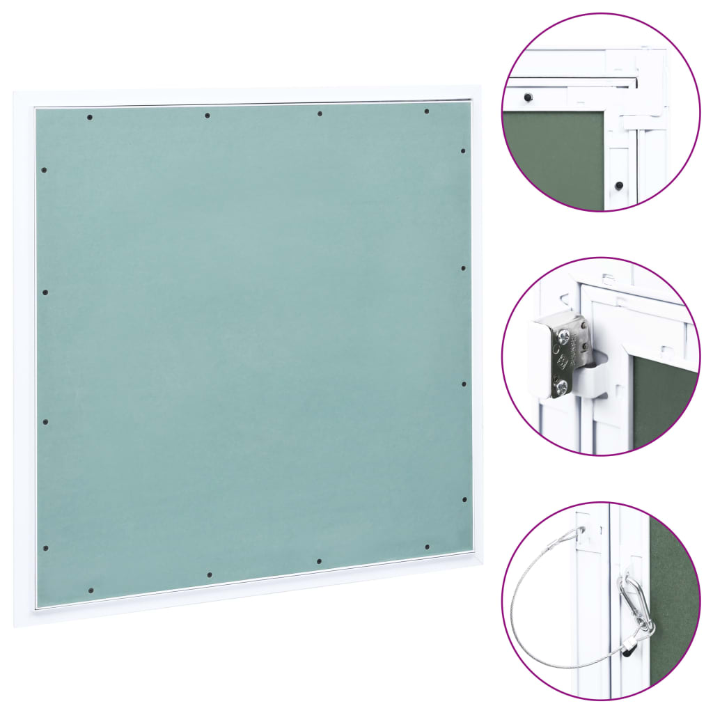 Inspection flap with aluminum frame and plasterboard 500x500 mm