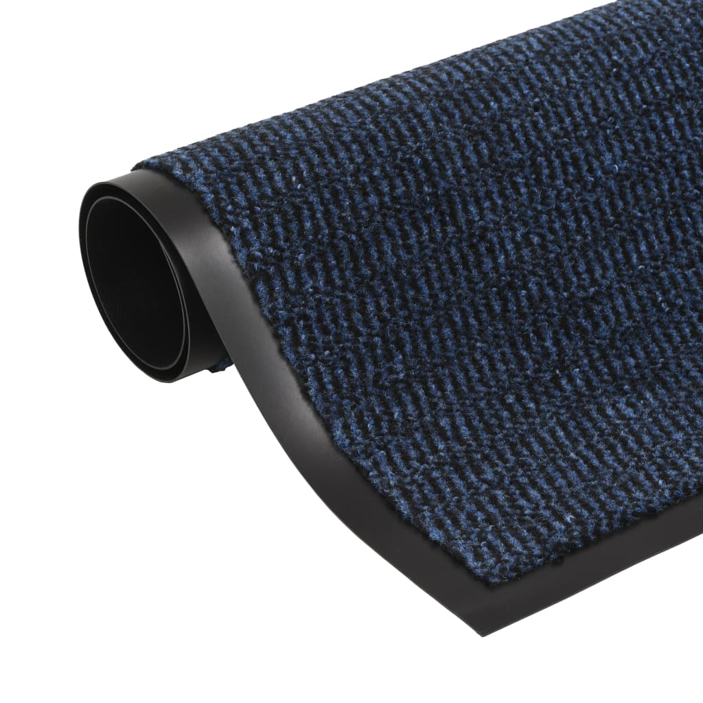 Dirt trapper mats 2 pieces. Rectangular tufted 60x90 cm blue
