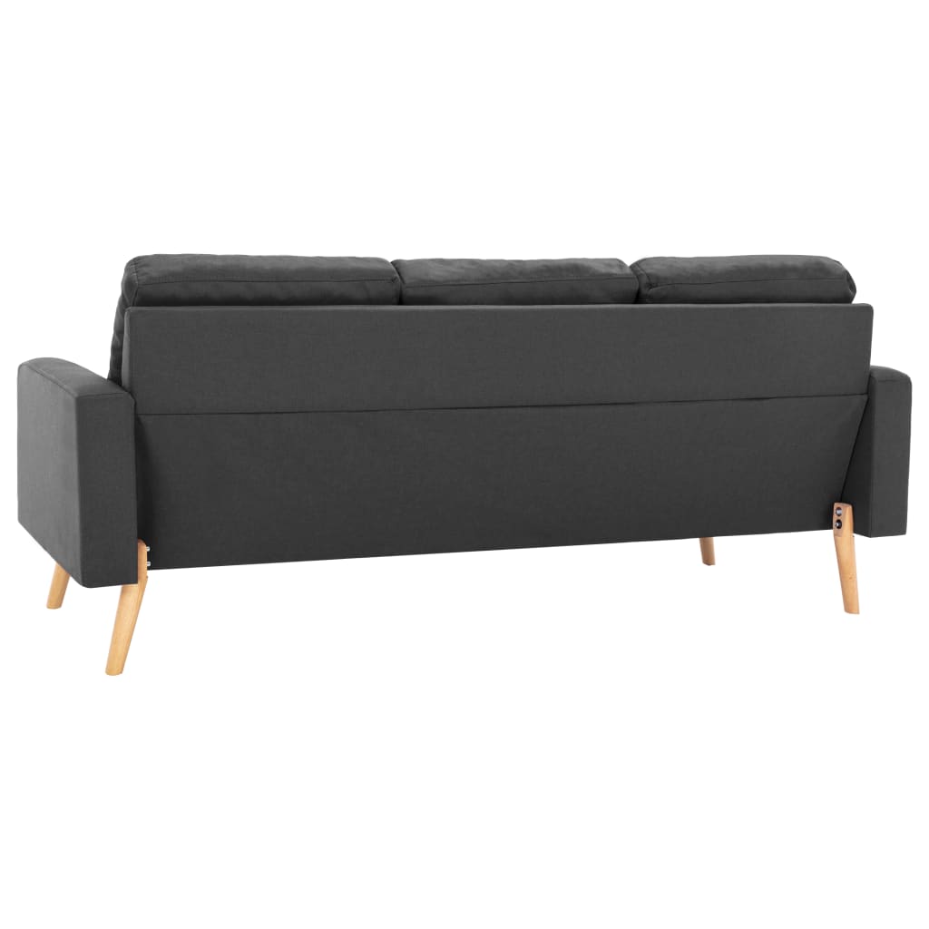 3 seater sofa dark gray fabric