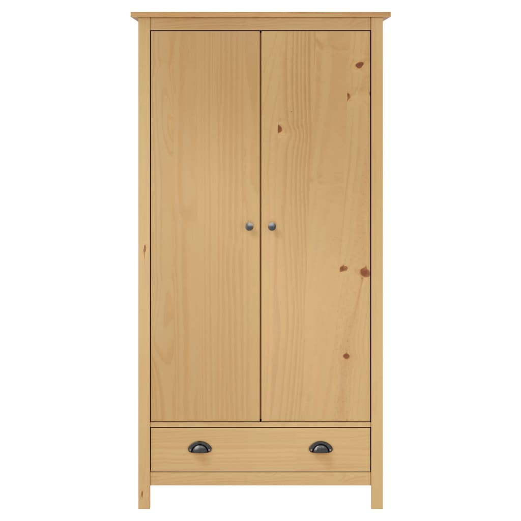 Wardrobe with 2 doors Hill 89x50x170 cm solid pine wood