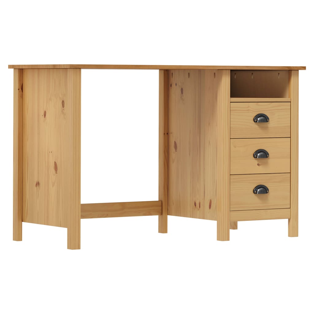 Hill desk with 3 drawers 120×50×74 cm pine wood