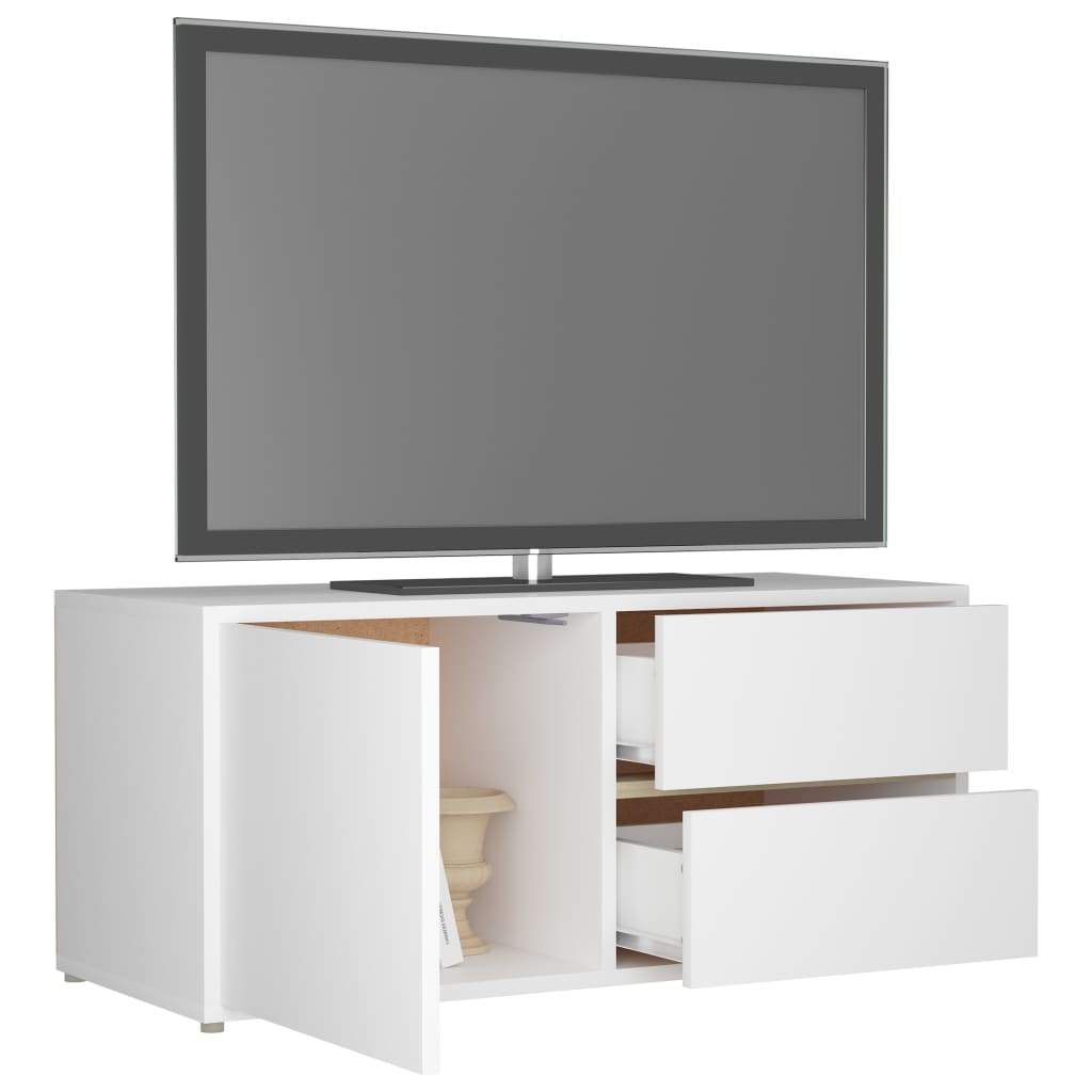 TV-Schrank Weiß 80x34x36 cm Holzwerkstoff