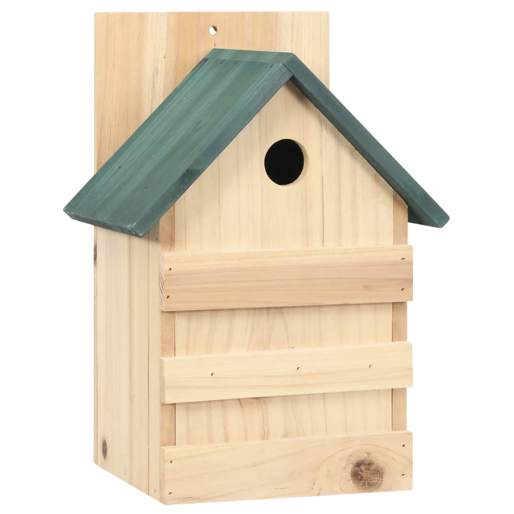 Birdhouses 4 pieces 23x19x33 cm fir wood