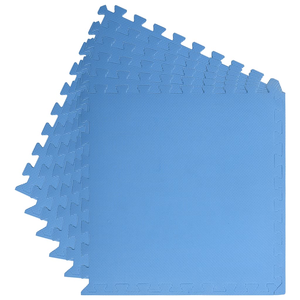 Floor mats 6 pieces 2.16 m² EVA foam blue