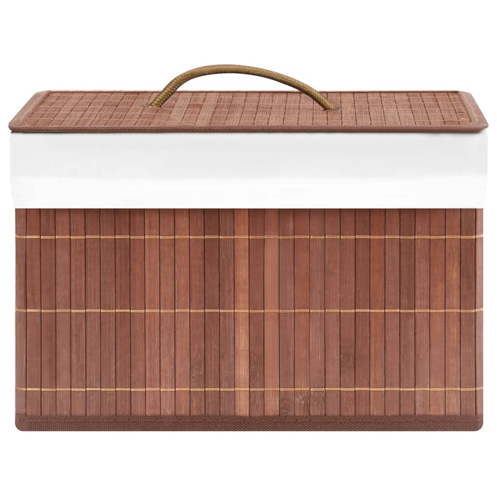 Bamboo storage boxes 4 pcs. Brown
