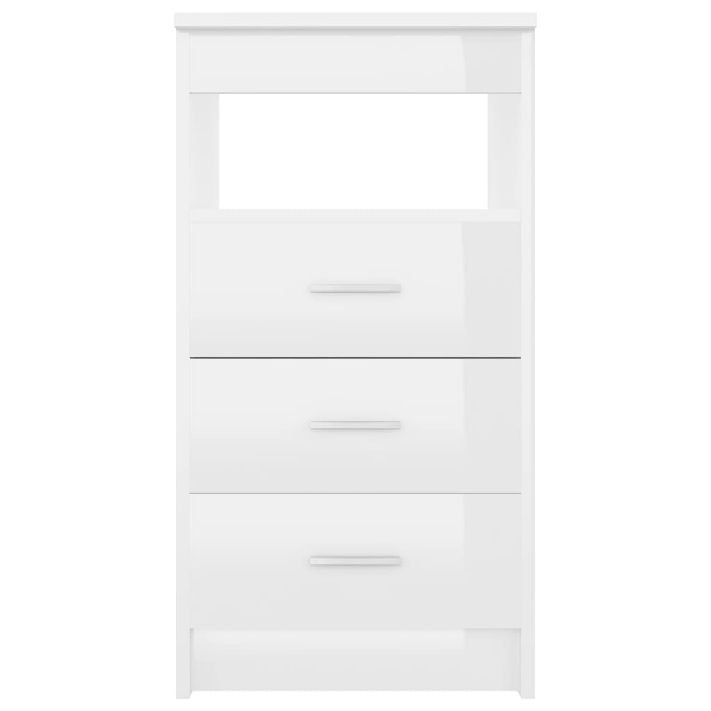 Schreibtisch Hochglanz-Weiß 140x50x76 cm Holzwerkstoff