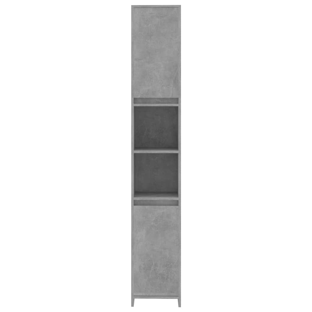 Bathroom cabinet concrete gray 30x30x183.5 cm made of wood