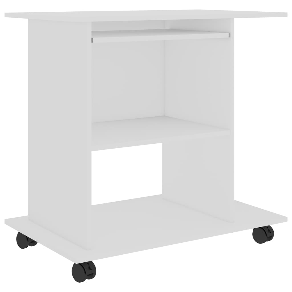 Schreibtisch Weiß 80x50x75 cm Holzwerkstoff