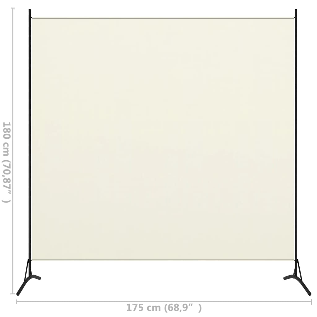 1 piece Room divider cream white 175x180 cm