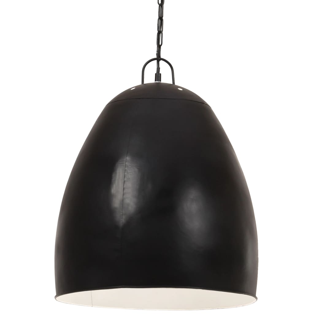 Industrial Style Hanging Lamp 25 W Black Round 42 cm E27