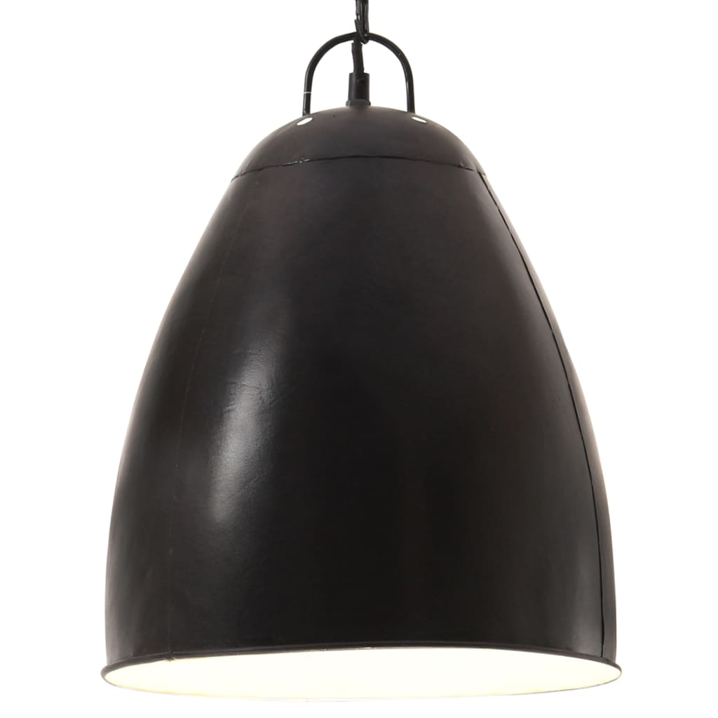Industrial Style Hanging Lamp 25 W Black Round 32 cm E27