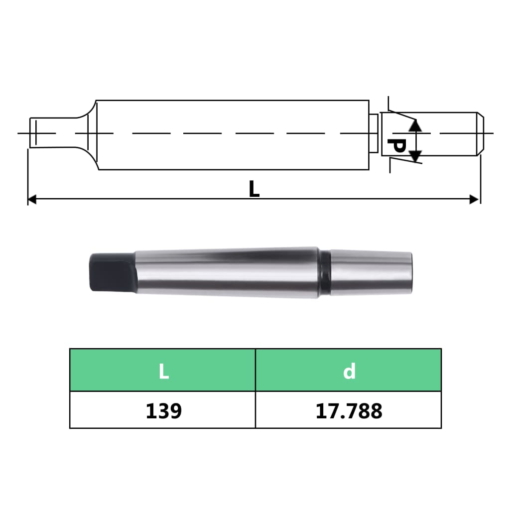 Keyless drill chuck MT3-B18 with 16 mm clamping range