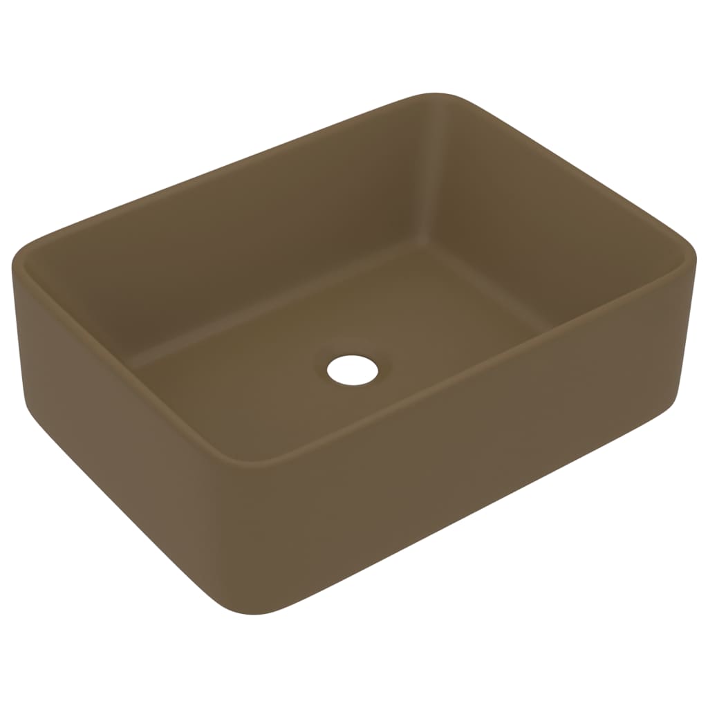 Luxury washbasin Matt Cream 41x30x12 cm ceramic