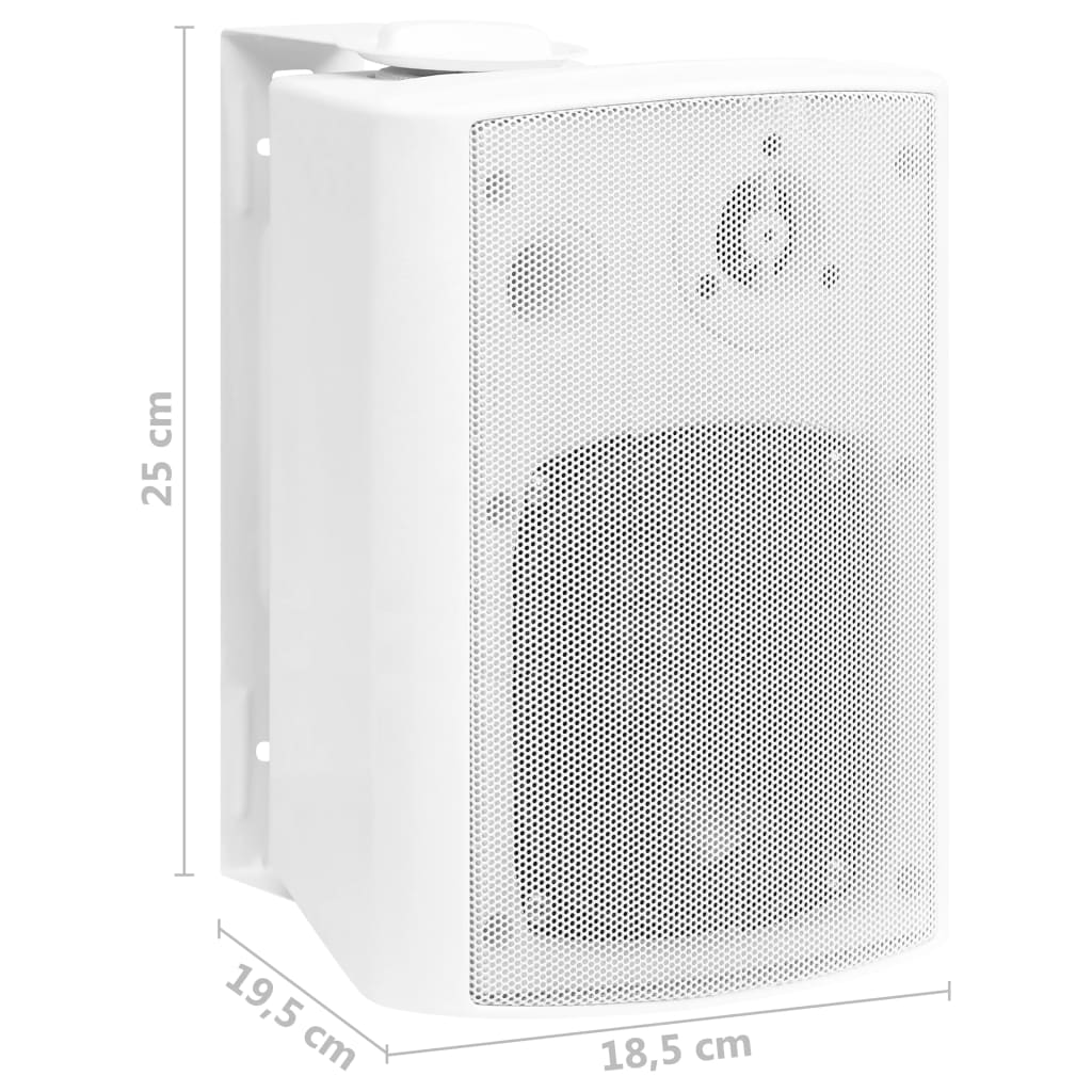 Wandlautsprecher Stereo 2 Stk. Weiß Indoor Outdoor 100 W