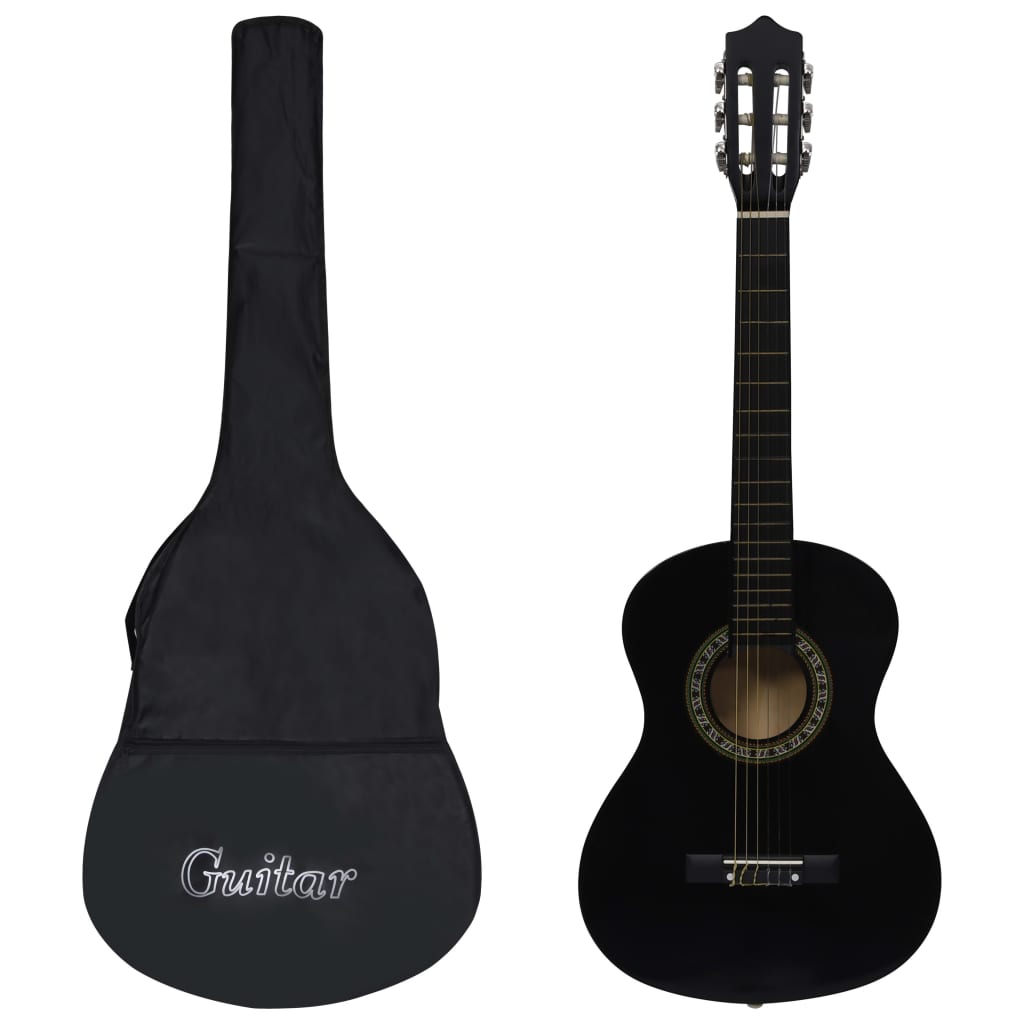 Classical Guitar for Beginners Children with Bag Black 1/2 34"