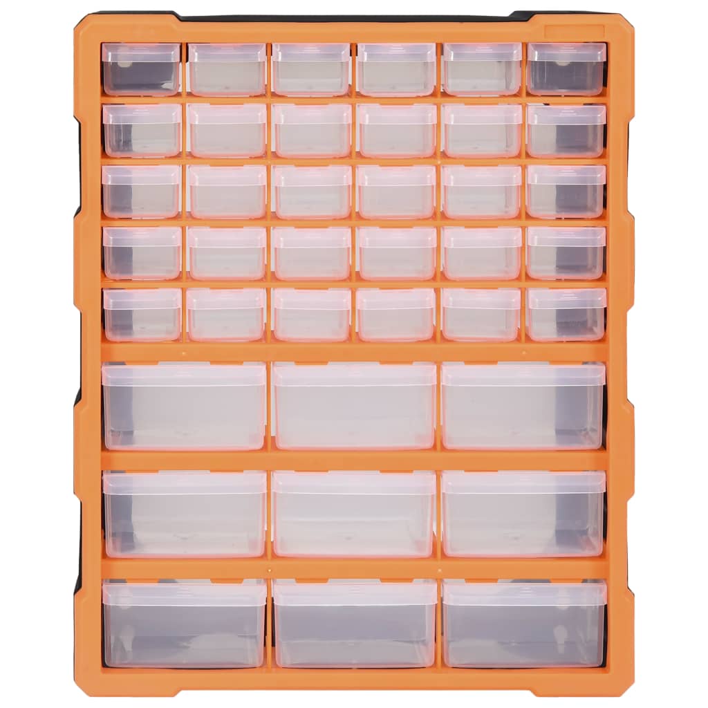 Multi-drawer organizer with 39 drawers 38x16x47 cm
