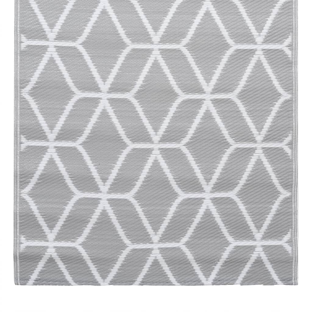 Outdoor carpet gray 160x230 cm PP