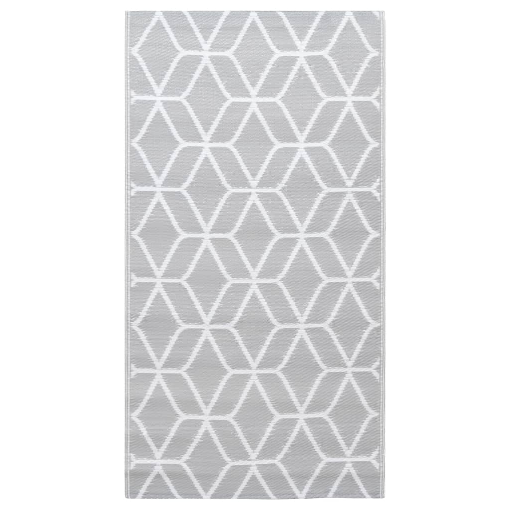 Outdoor carpet gray 190x290 cm PP