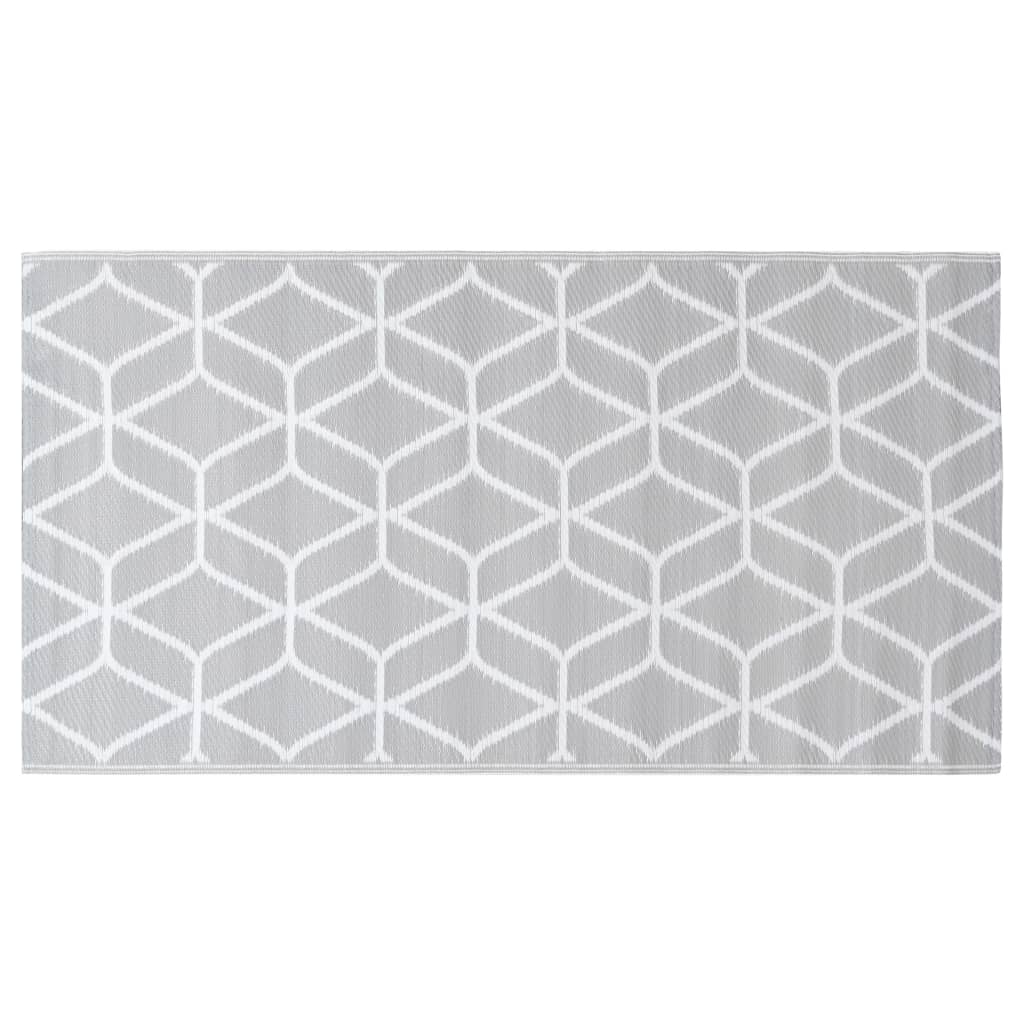 Outdoor carpet gray 190x290 cm PP